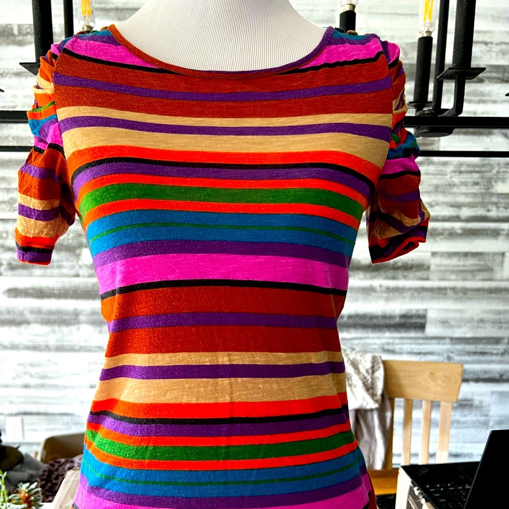 Anthropologie Postage Stamp T-Shirt XS